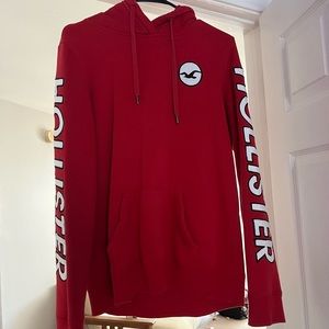 red hollister hoodie